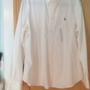 Ralph Lauren women’s white button down  oxford